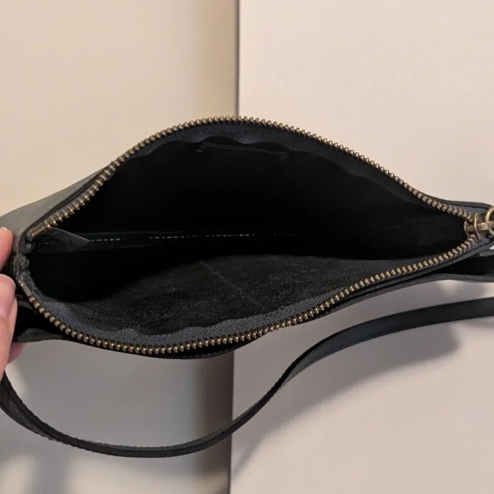 Madewell The Knotted Leather Crossbody Bag Green Handbag Purse